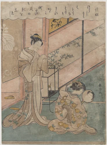 Two Ladies by Suzuki Harunobu (鈴木春信), print, 1764-1772