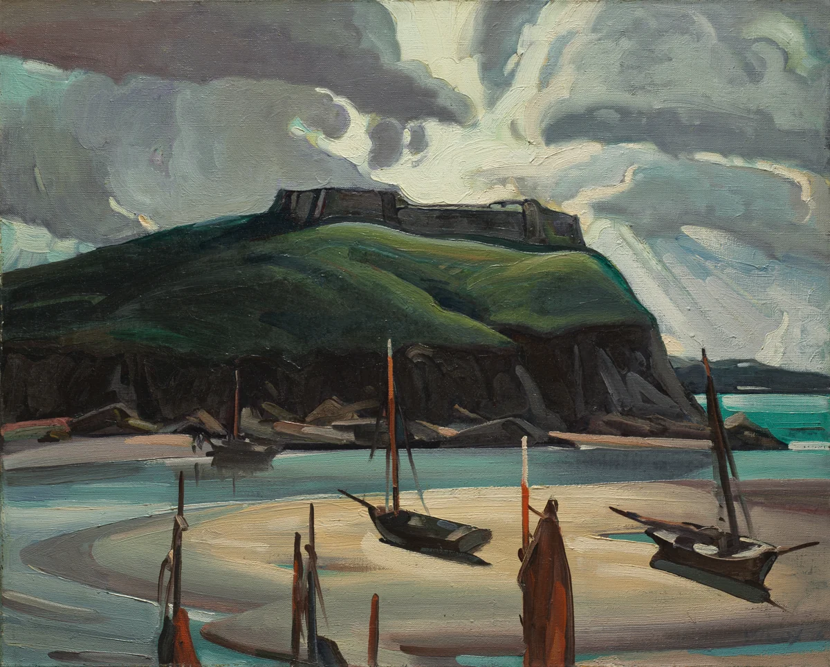 St. Servan by Frank Wilcox, painting, 1926