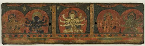 Manuscript Cover from the Five Protectors (Pancharaksha) by Nepal, manuscript, 1201-1300