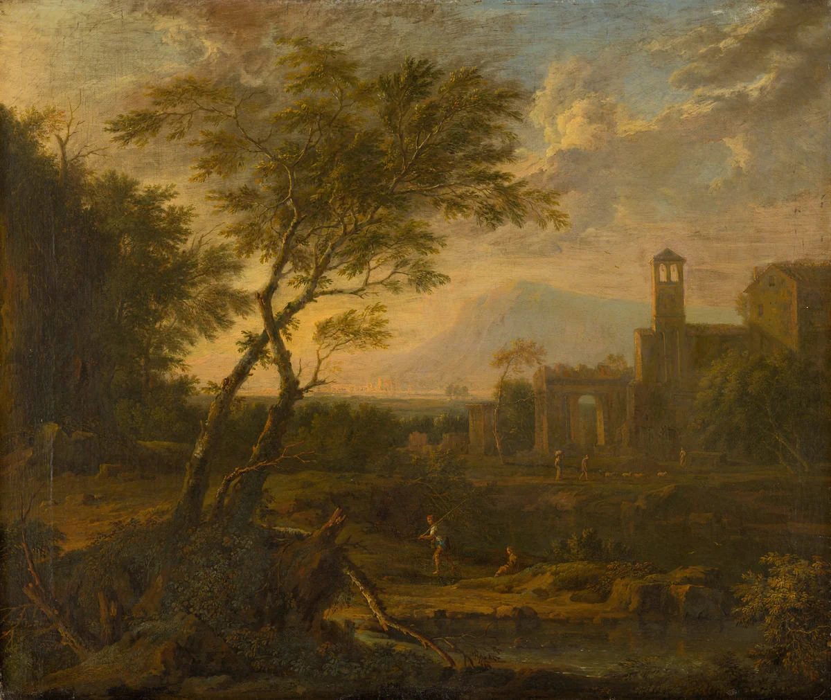 Italian Landscape by Jan van Huysum, painting