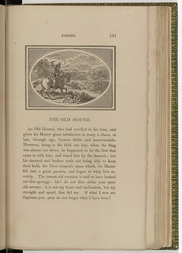 Headpiece (page 181) from The Fables of Aesop by Thomas Bewick, illustrated book, 1818