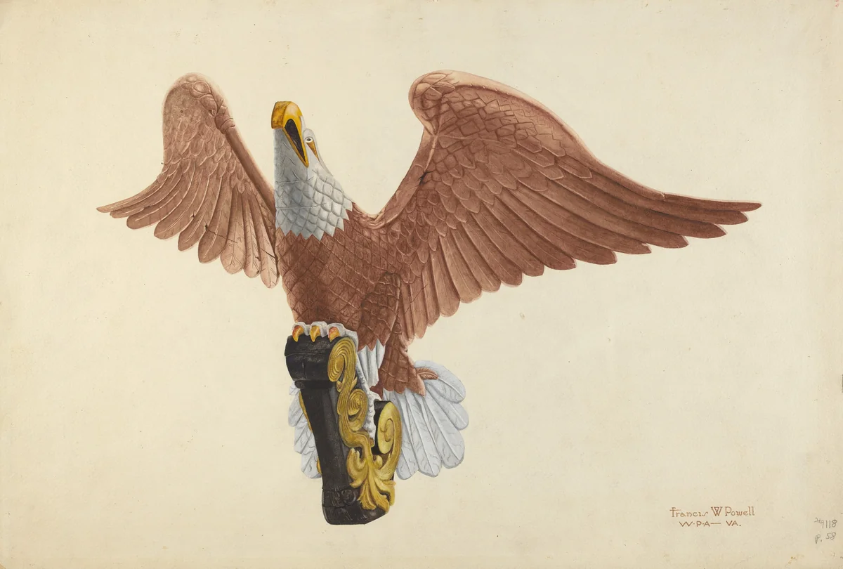 Eagle Figurehead by F.W. Powell, index of american design, 1935-1942