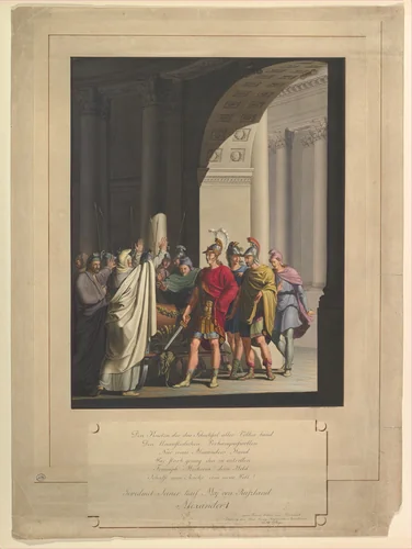 Scene from the Life of Alexander I by Franz von Hauslab, drawing, 1810-1883
