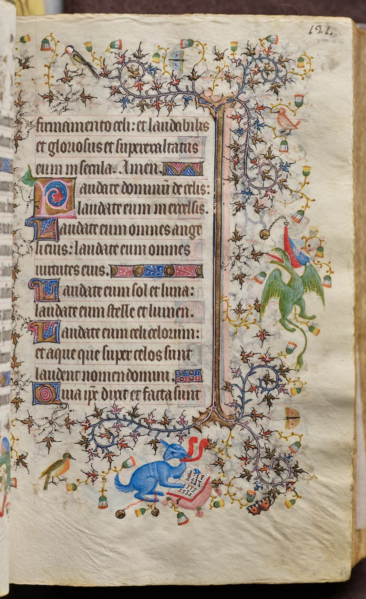 Hours of Charles the Noble, King of Navarre (1361-1425): fol. 61r, Text by Master of the Brussels Initials and Associates, book, 1400-1410