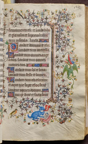 Hours of Charles the Noble, King of Navarre (1361-1425): fol. 61r, Text by Master of the Brussels Initials and Associates, book, 1400-1410