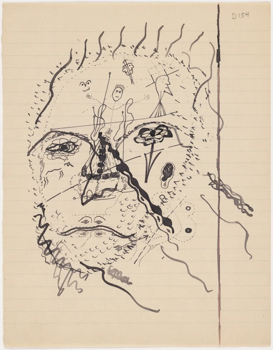 Untitled drawing for Soleil vitré by Georges Bataille, drawing, 1925