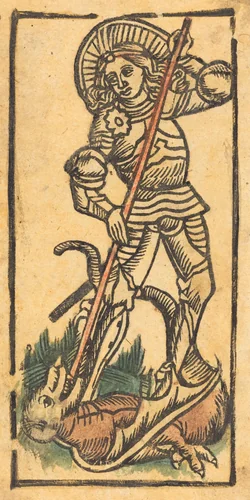 Saint George by German 15th Century, print, 1500