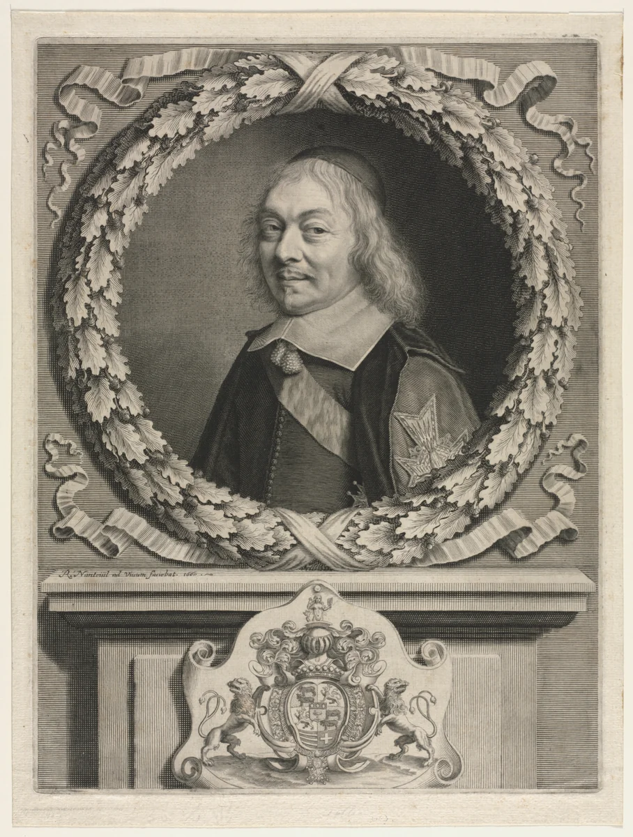Henri-Auguste de Loménie Comte de Brienne by Robert Nanteuil, print, 1660