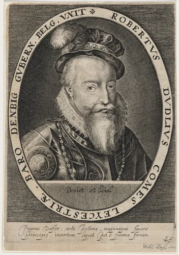 Robert Dudley, Earl of Leicester by Willem de Passe, print, 1620