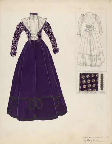 Dress by Mary E. Humes, index of american design, 1938