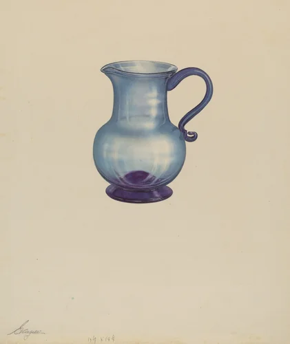 Pitcher by Giacinto Capelli, index of american design, 1938