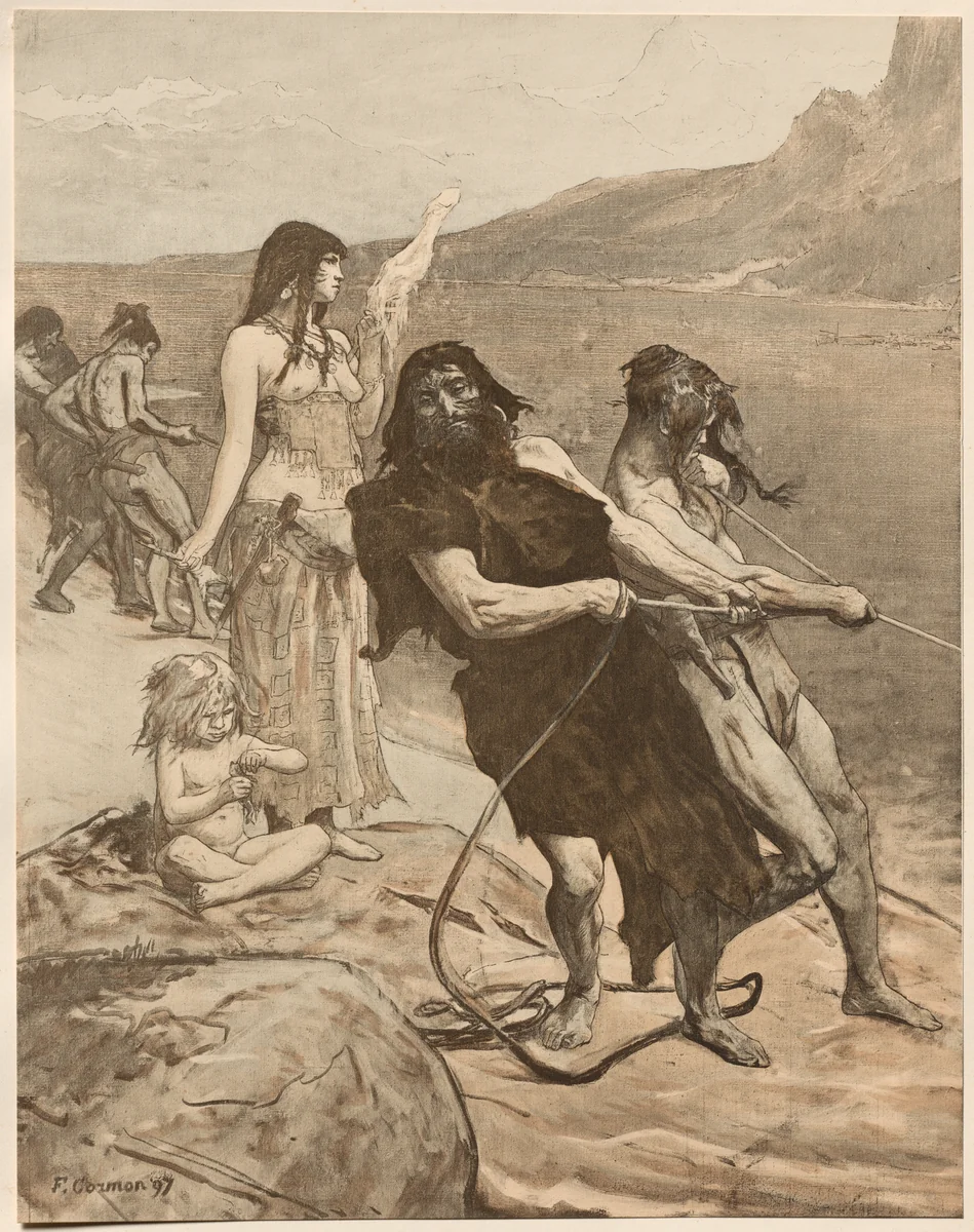 Cité Lacustre by Fernand Cormon, book, 1897