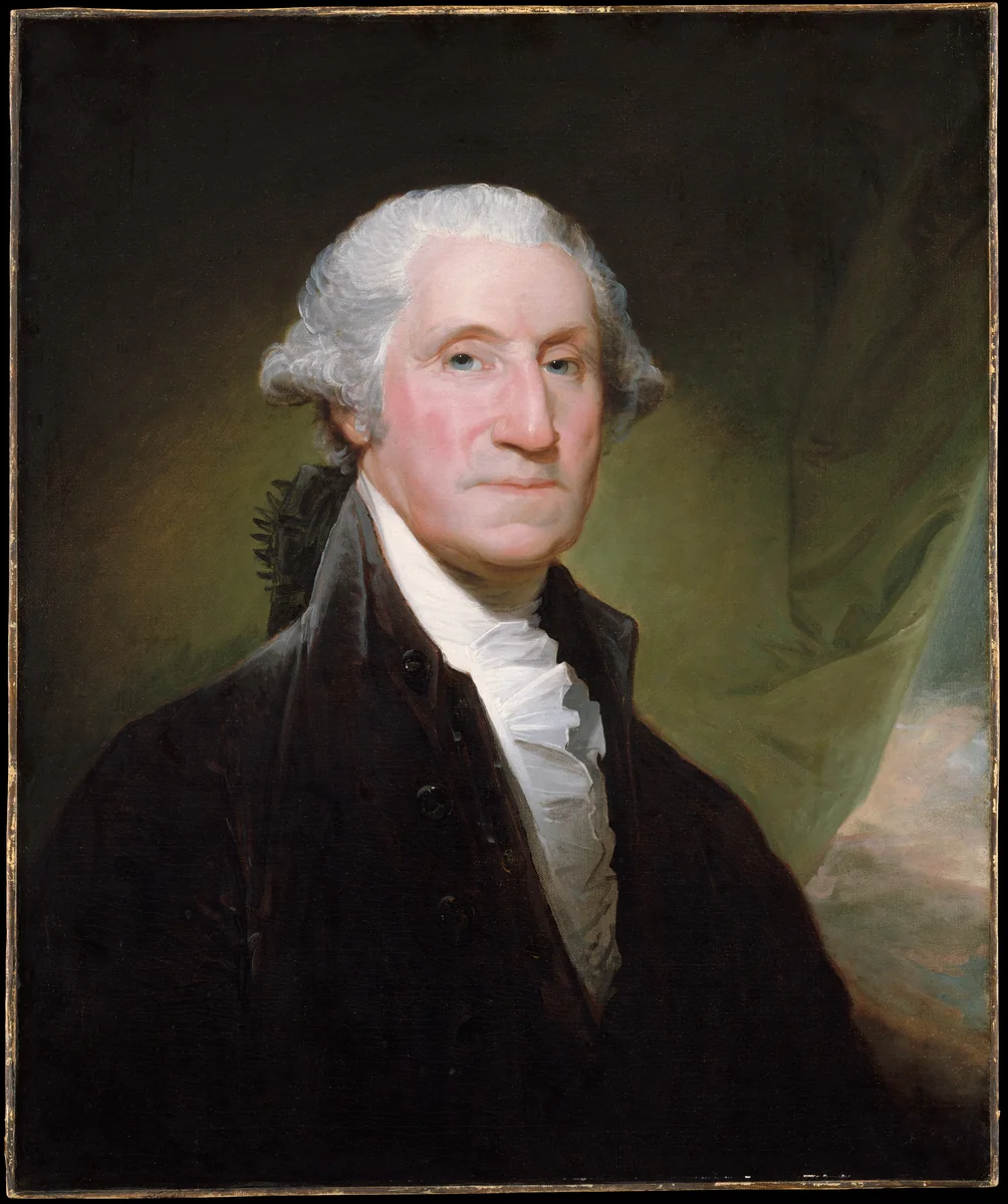 George Washington by Gilbert Stuart, artwork, 1795