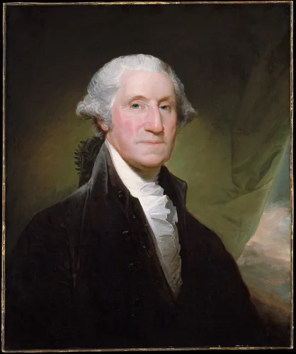 George Washington by Gilbert Stuart, artwork, 1795