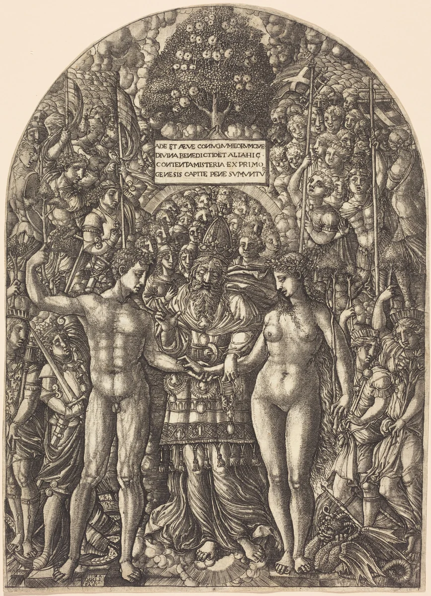 The Marriage of Adam and Eve by Jean Duvet, print, 1540-1555