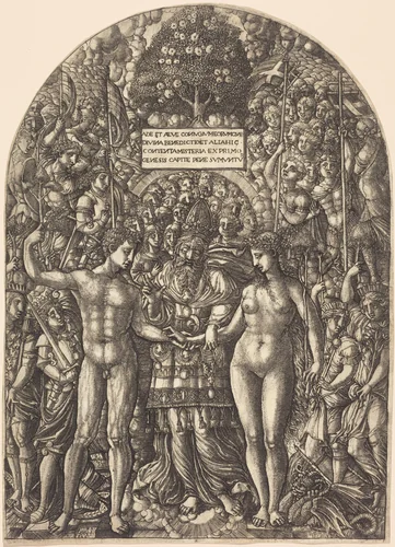 The Marriage of Adam and Eve by Jean Duvet, print, 1540-1555
