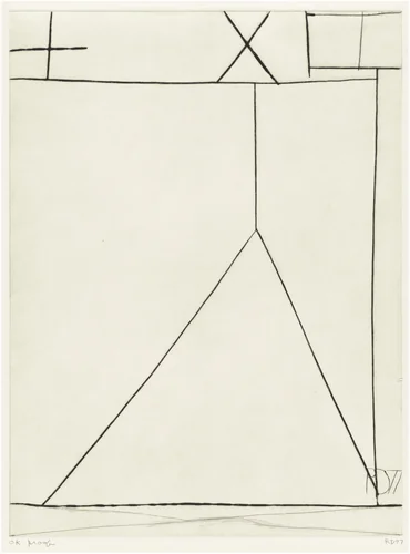 #3 from Nine Drypoints and Etchings by Richard Diebenkorn, portfolio, 1977