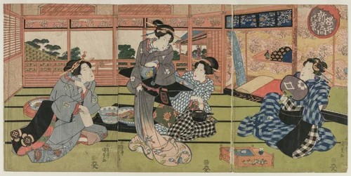 A View of the Large New Room at Sakurai by Utagawa Kunisada (歌川国貞), print, 1830-1837