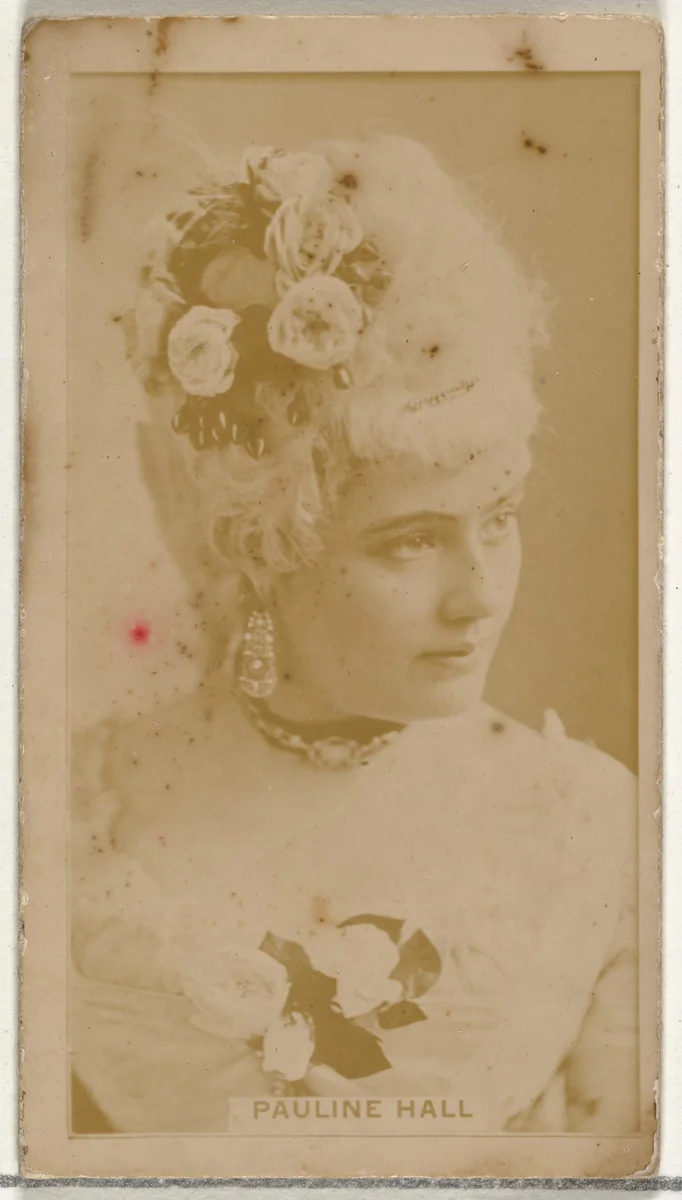 Pauline Hall, from the Actors and Actresses series (N145-8) issued by Duke Sons & Co. to promote Duke Cigarettes by W. Duke, Sons & Co., photograph, 1890-1895