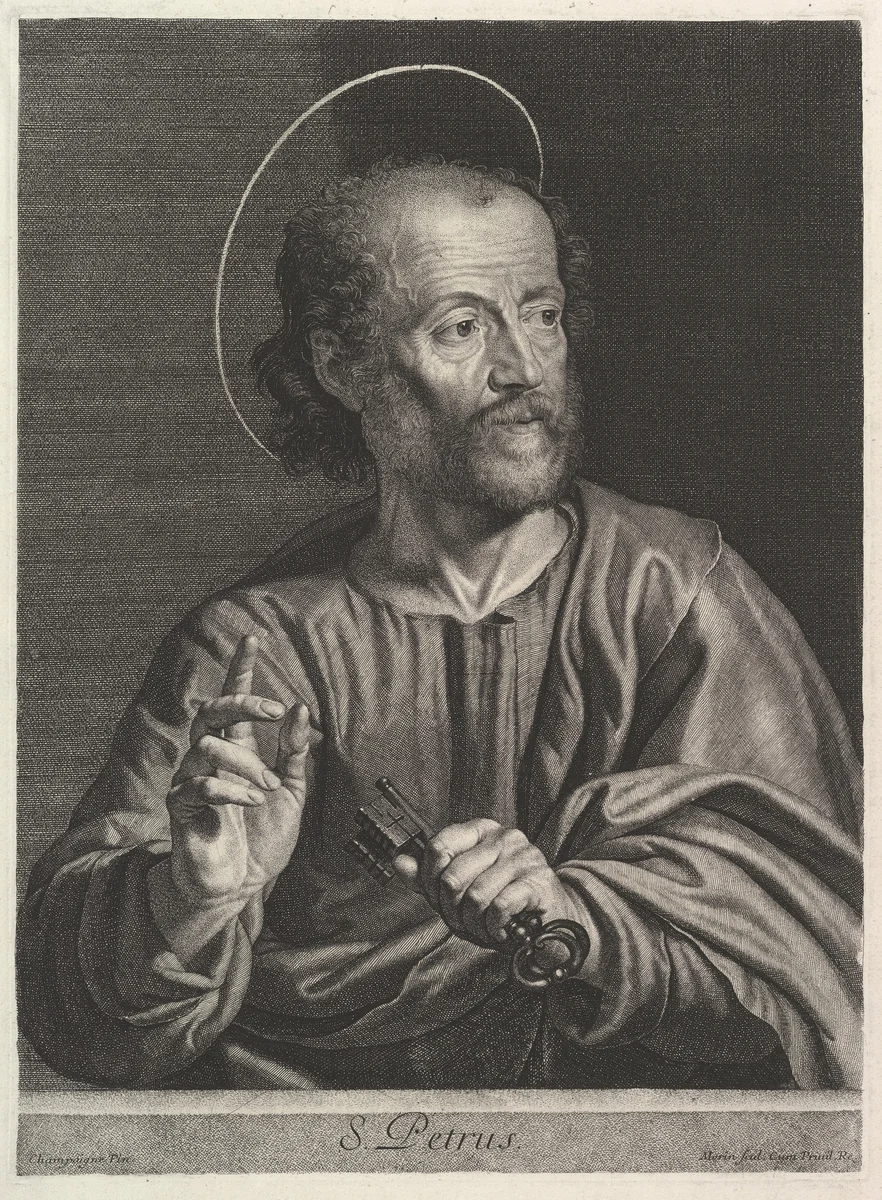Saint Pierre by Jean Morin, print, 1605-1650