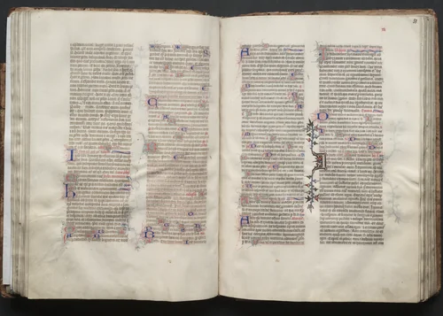 The Gotha Missal: Fol. 51r, Text by Master of the Boqueteaux, book, 1370-1380