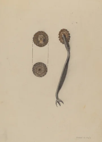 Pie Crust Crimper by Samuel O. Klein, index of american design, 1937