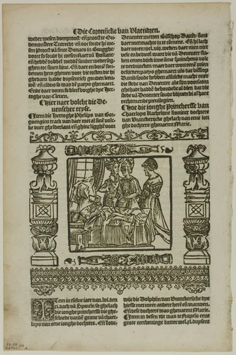 Illustration from Coronijke van Flaendren, plate 59 from Woodcuts from Books of the XVI Century by Unknown Artist, print, 1531