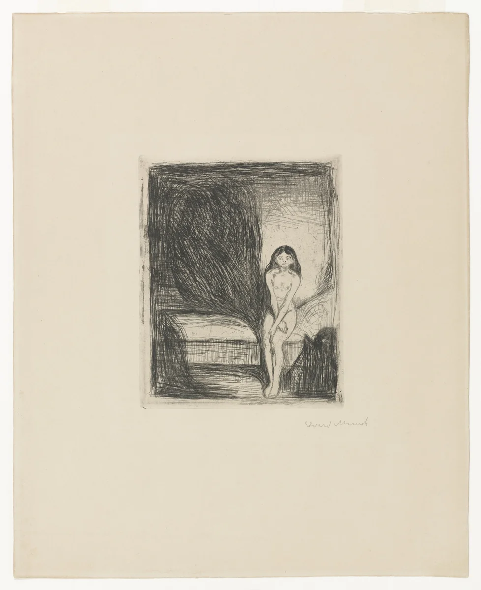 Puberty (Pubertet) by Edvard Munch, print, 1902
