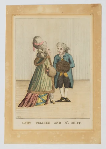 Lady Pellice and Mr. Muff by H. J., print, 1778