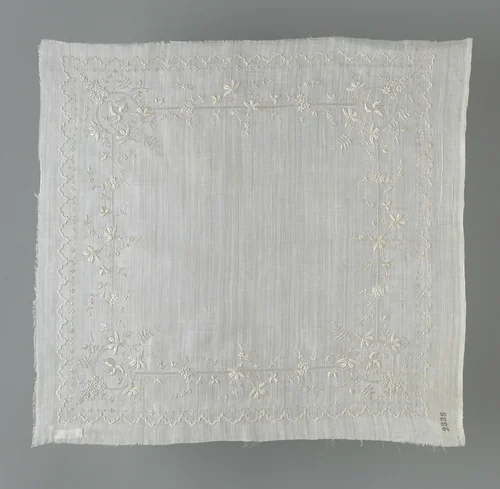 Handkerchief by Switzerland, textile, 1892-1900