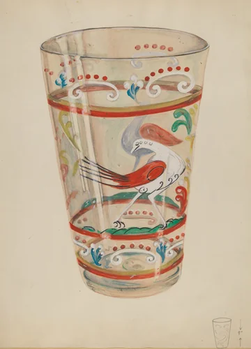 Vase by Ella Sterling, index of american design, 1936