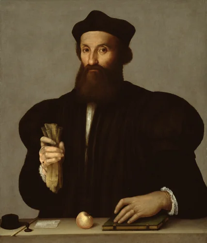 Portrait of a Gentleman by Venetian or Lombard, painting, 1530-1550