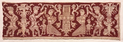 Embroidered Strip by Unknown, textile, 1500-1599