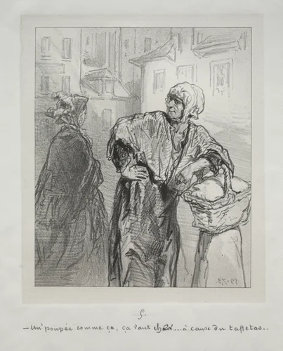 Les Petite Mordont by Paul Gavarni, print, 1853