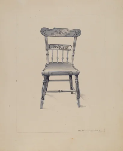 Chair by Walter Jennings, index of american design, 1936