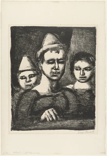 The Trio (Le Trio), second plate by Georges Rouault, print, 1924