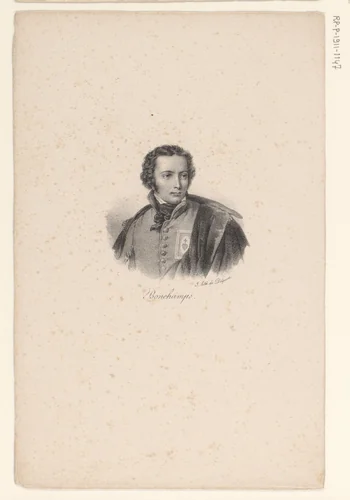 Portret van Charles de Bonchamps by anonymous, print, 1818-1842