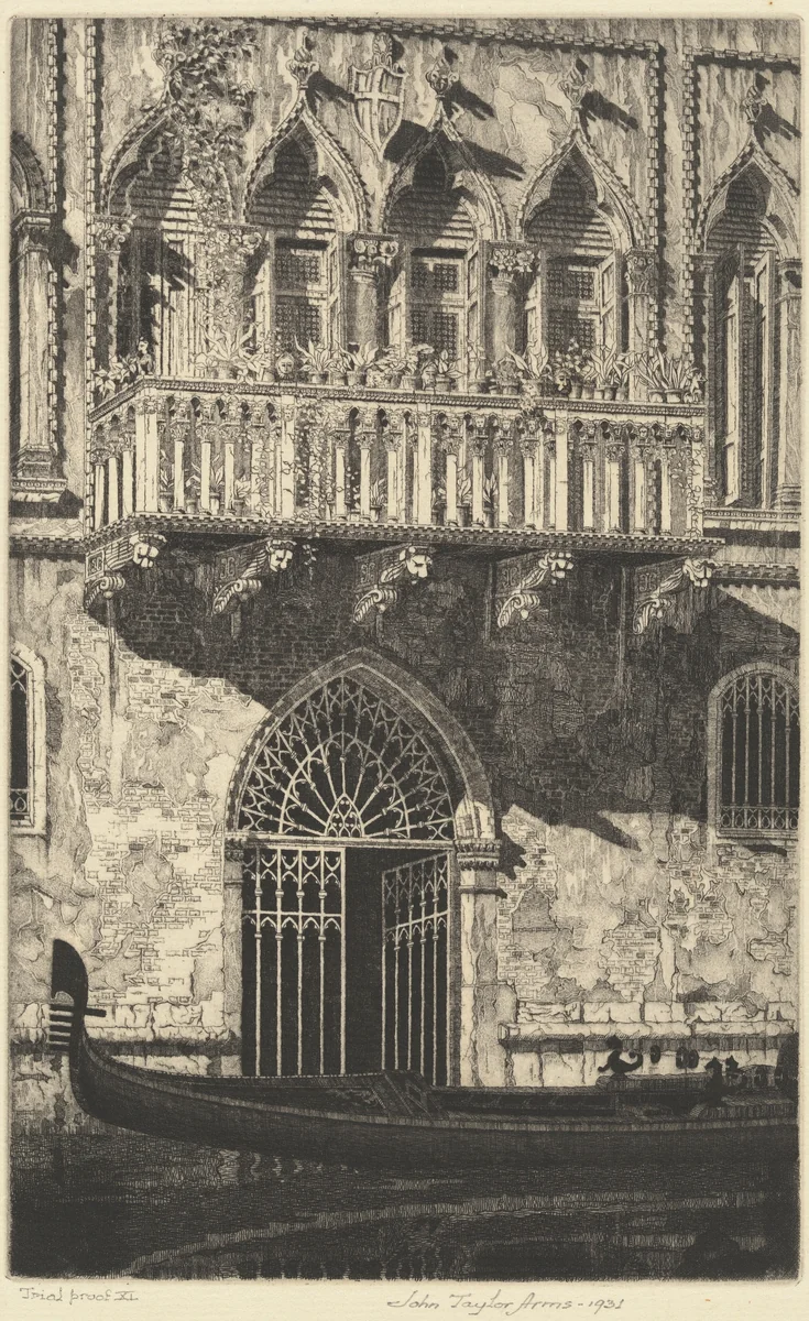 The Balcony by John Taylor Arms, print, 1931