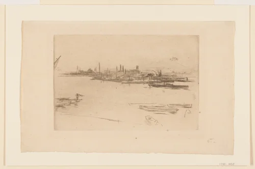 Battersea Morn by James McNeill Whistler, print, 1877