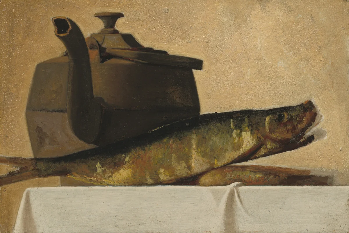 An English Breakfast by John Frederick Peto, painting, 1890-1899