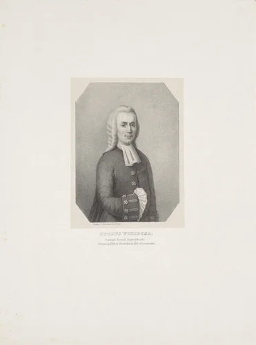 Portret van Petrus Wierdsma by anonymous, print, 1859