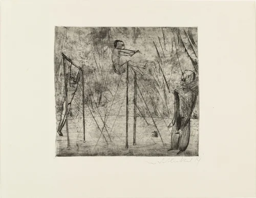 The Horizontal Bars (Reckakt) by Erich Heckel, print, 1919