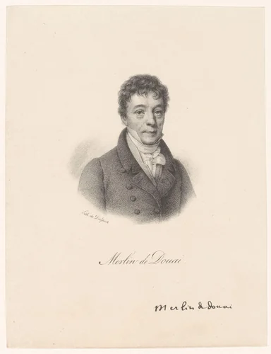 Portret van Philippe-Antoine Merlin de Douai by anonymous, print, 1818-1842