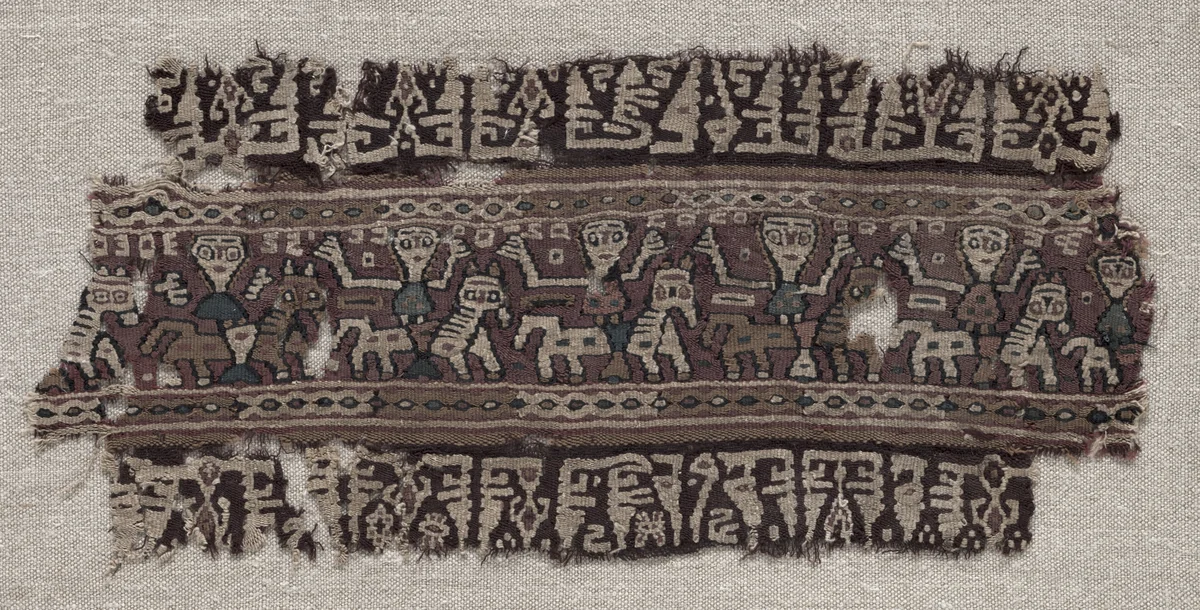 Fragment of an Ornamental Band by Unknown, textile, 800-899