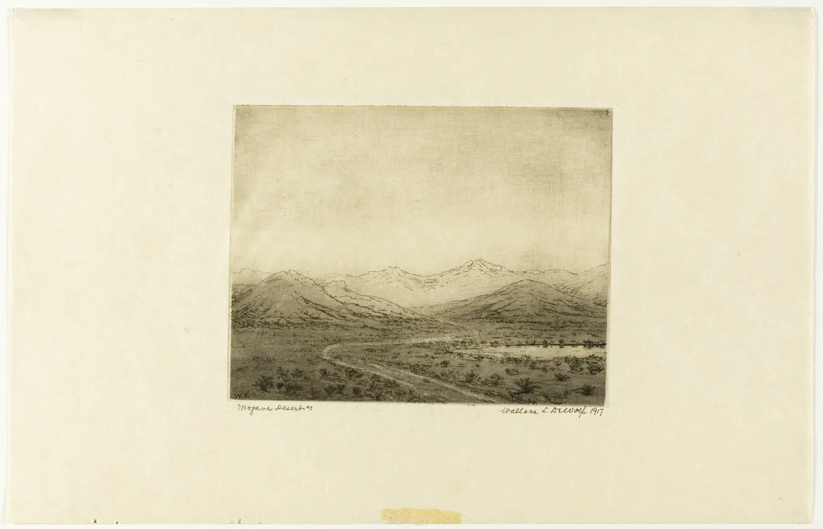 Mojave Desert, No. 2 by Wallace DeWolf, print, 1917