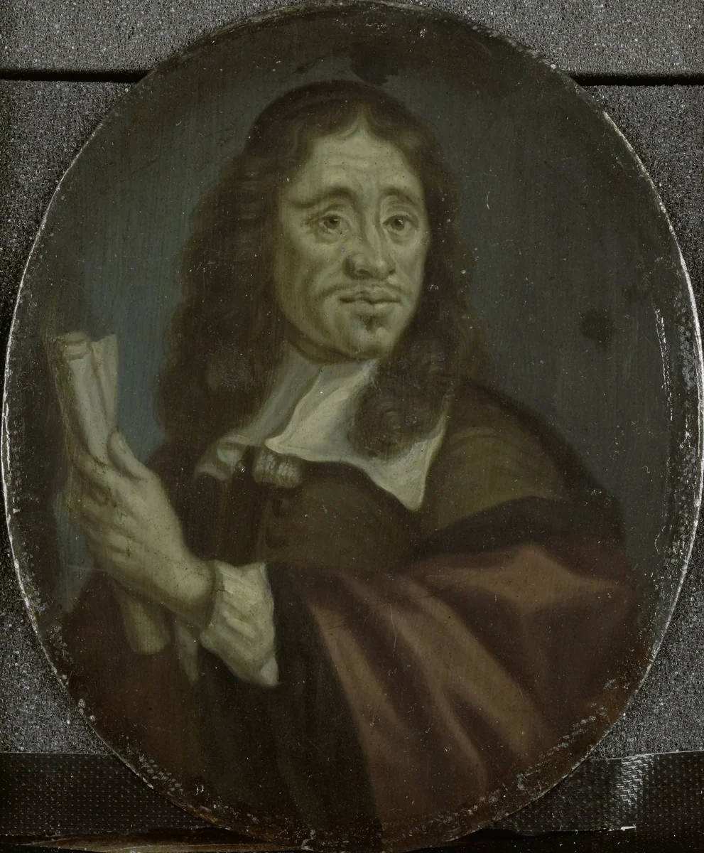 Jan Vos (1610-67), Amsterdam poet by Arnoud van Halen, painting, 1700-1732