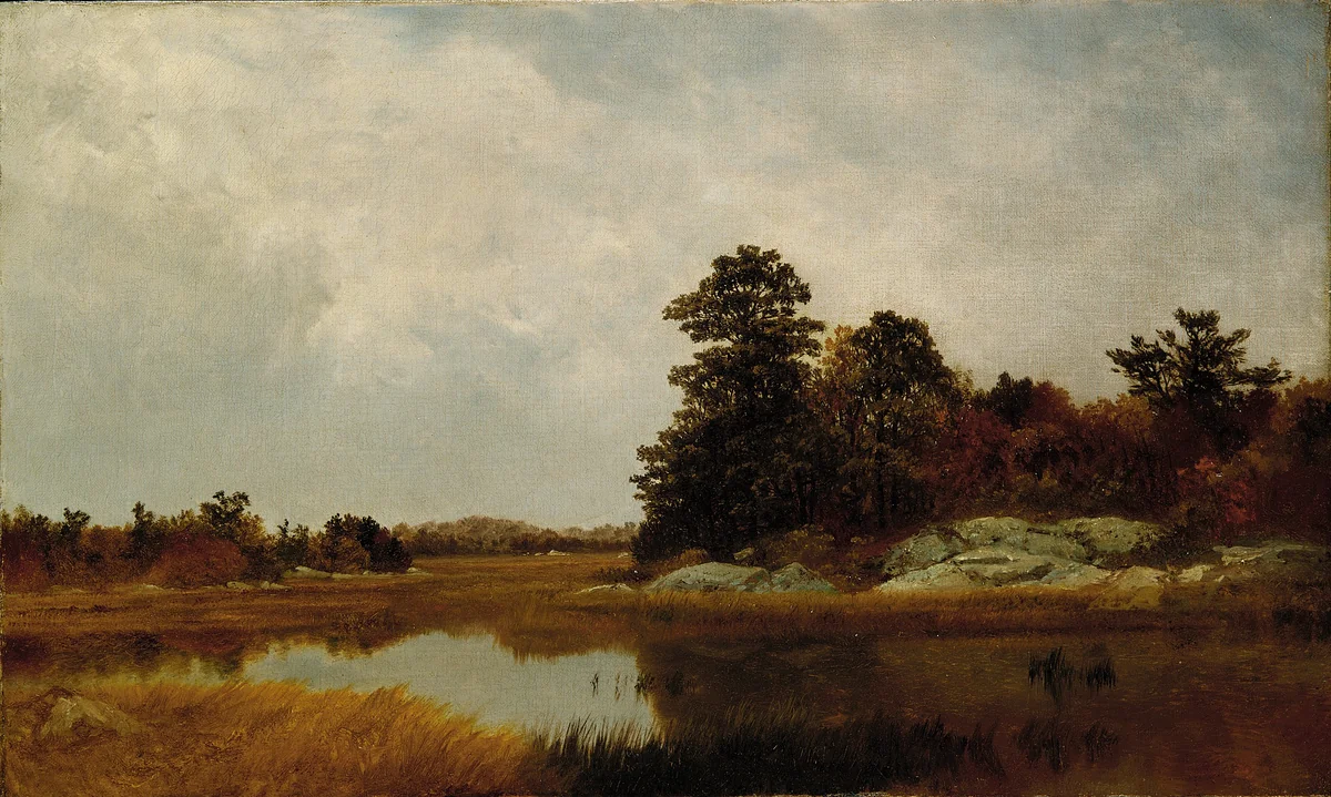 October in the Marshes by John Frederick Kensett, artwork, 1872