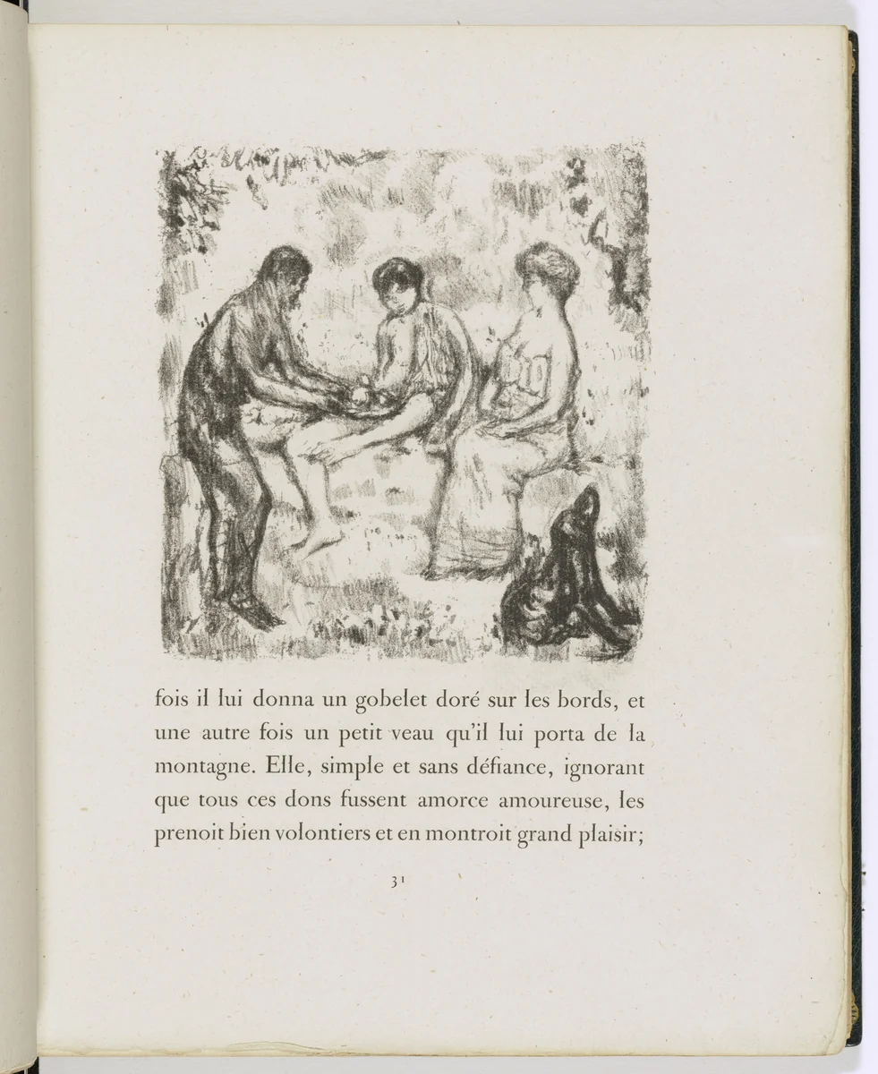 In-text plate (page 31) from Daphnis et Chloé by Pierre Bonnard, illustrated book, 1902
