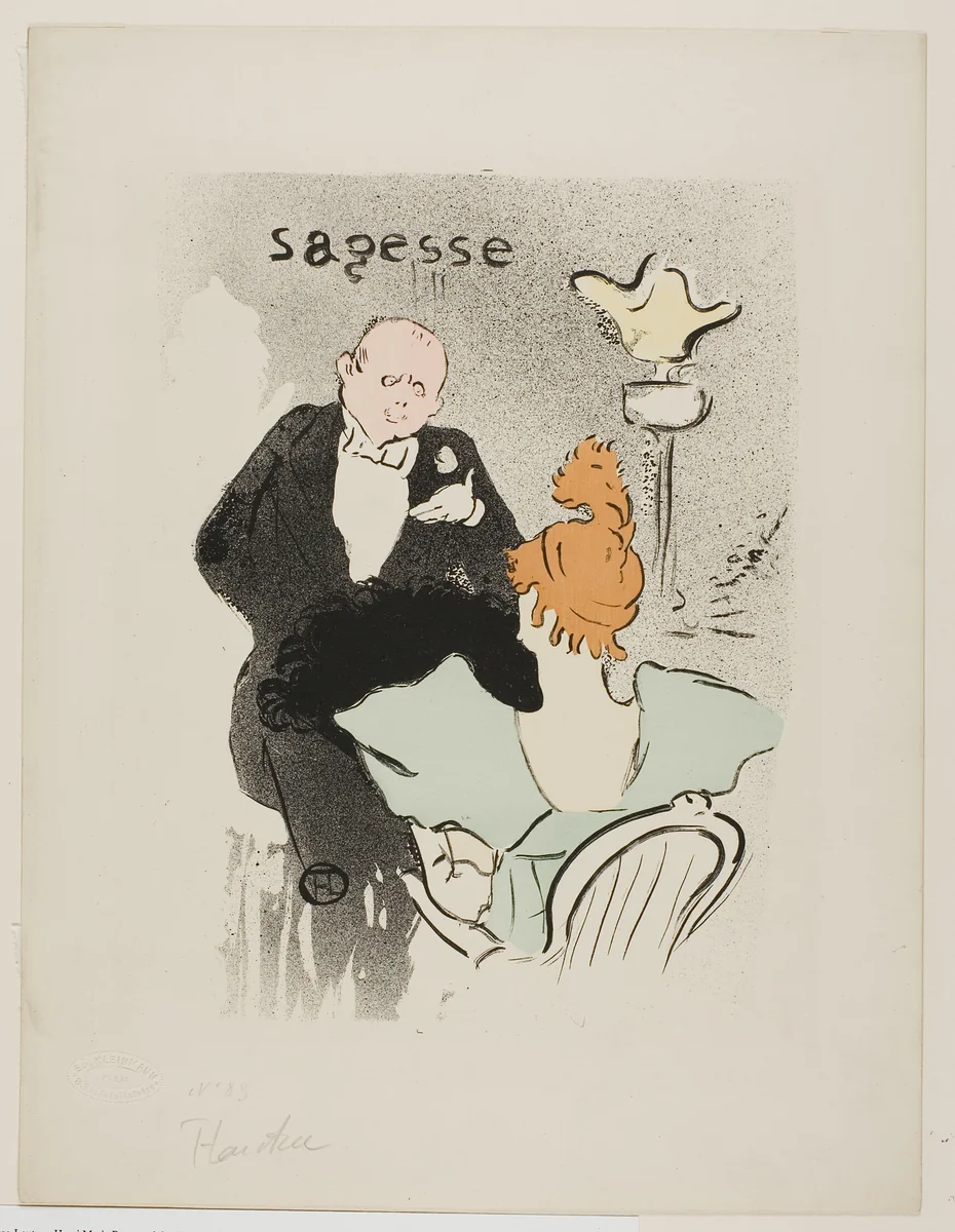 Wisdom by Henri de Toulouse-Lautrec, print, 1893
