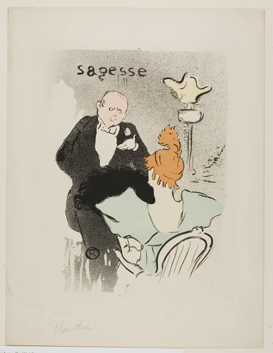 Wisdom by Henri de Toulouse-Lautrec, print, 1893